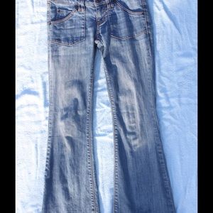 Skinny Flare Blue Jeans