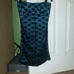 Blue black lace dress!