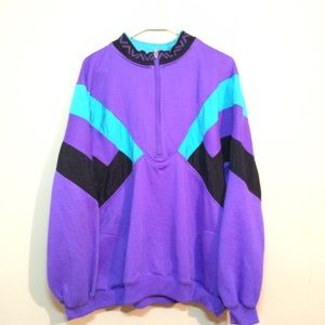 Cotton and Nylon "Lady Lavon" crewneck/windbreaker