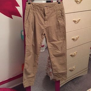 Zara straight kaki pants