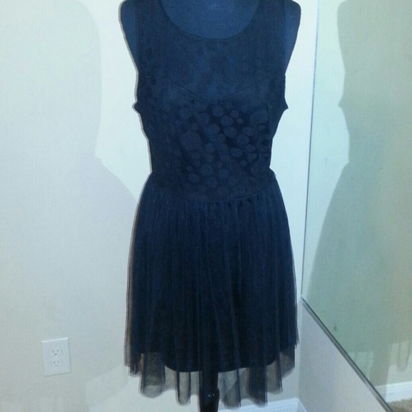 All black cocktail dress