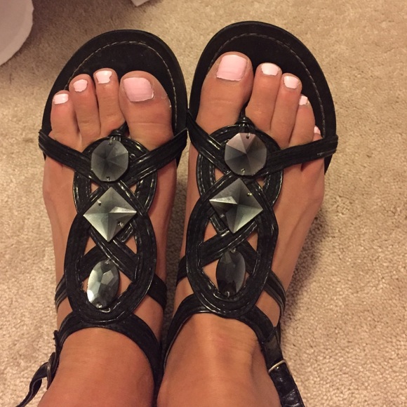 Strappy Black Sandals