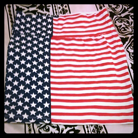 American flag pencil skirt