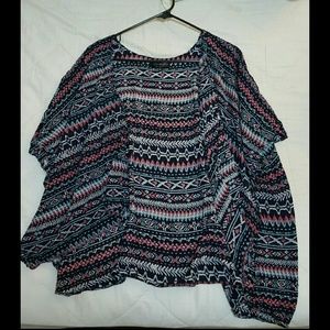 SOLD. Aztec Tribal Kimono Top