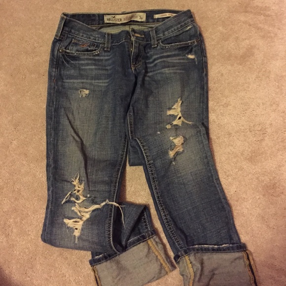 Distressed Hollister jeans