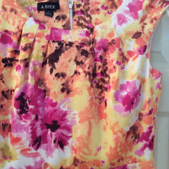 A.Byer Floral Shift Dress - Picture 2 of 4