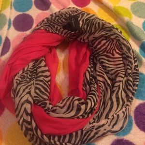 Hot Pink and Zebra Scarf