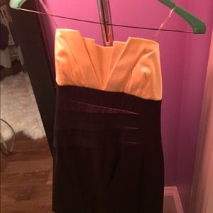 dressy yellow and gray dress