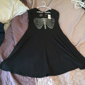 Torrid skater dress with braided back.