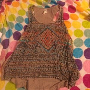 Multi-color Knitted Tank Top