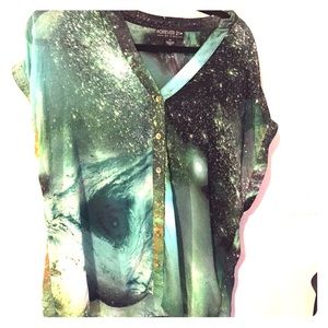 Forever21 Galaxy blouse
