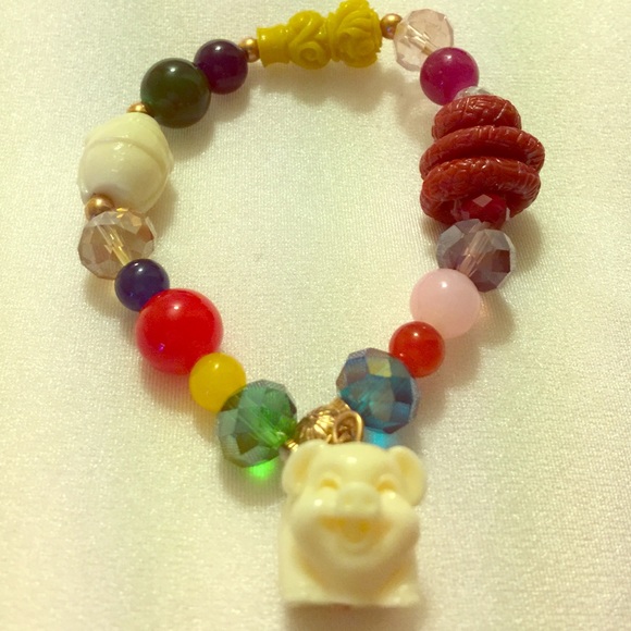 Cute Pig Charm Bracelet