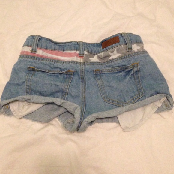 Harmony & Havoc American flag high waisted shorts - Picture 2 of 2
