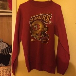 OG 49ers dark red crewneck