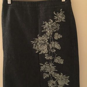 Ann Taylor Blue Denim Skirt