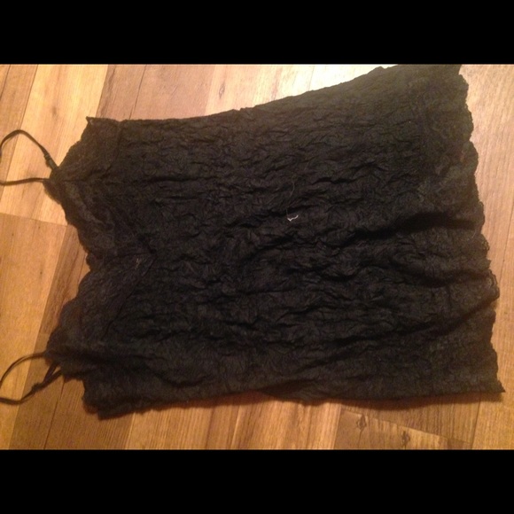 black lace tank top