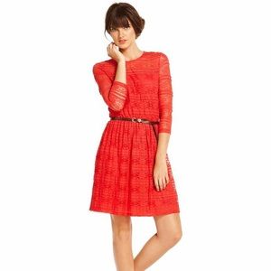 Maison Jules Red Lace Dress