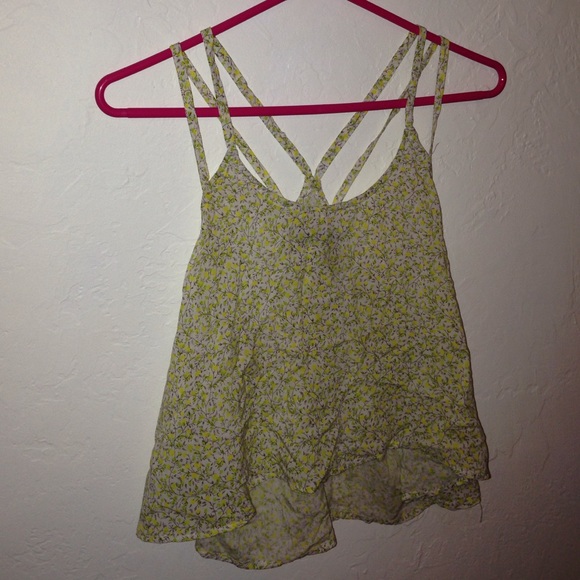 Brandy Melville lemon and lime tank