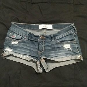 Hollister Destroyed Cute Short Shorts