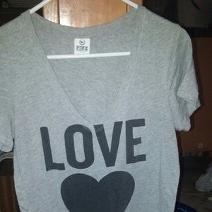 VS LOVE PINK V neck t-shirt
