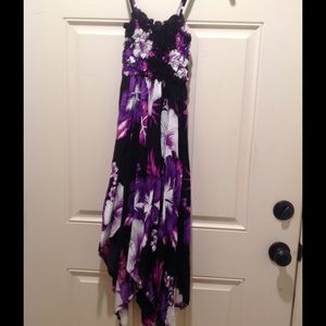 🔮Purple stretchy sundress!