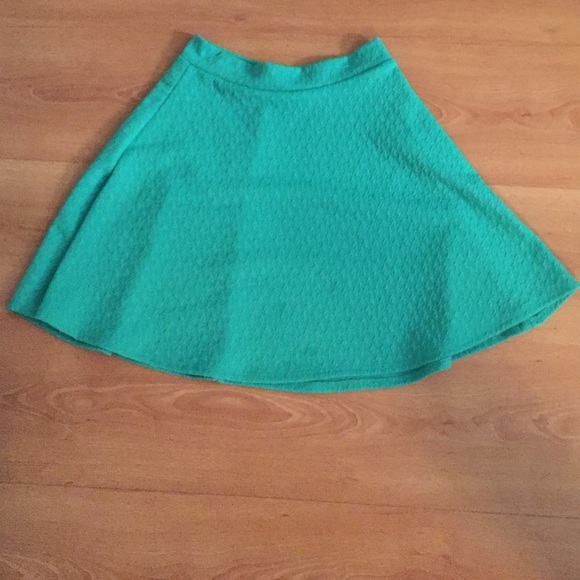 Turquoise Skater Skirt