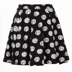 Topshop London Petite PolkaDot Skirt