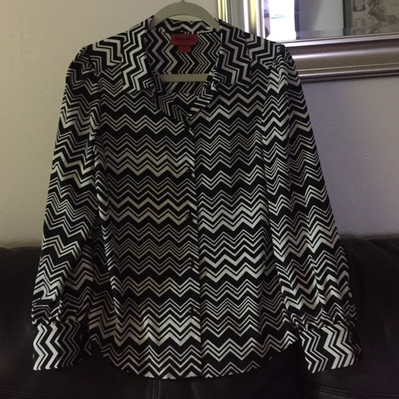 Button up long sleeve blouse