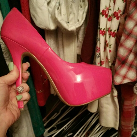 Pink high heels size 8.5