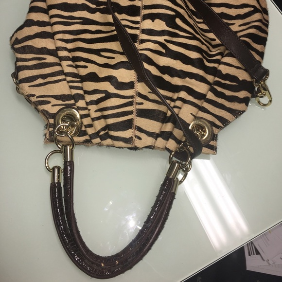 Authentic Cynthia Rowley zebra pony hair purse. - Picture 3 of 4