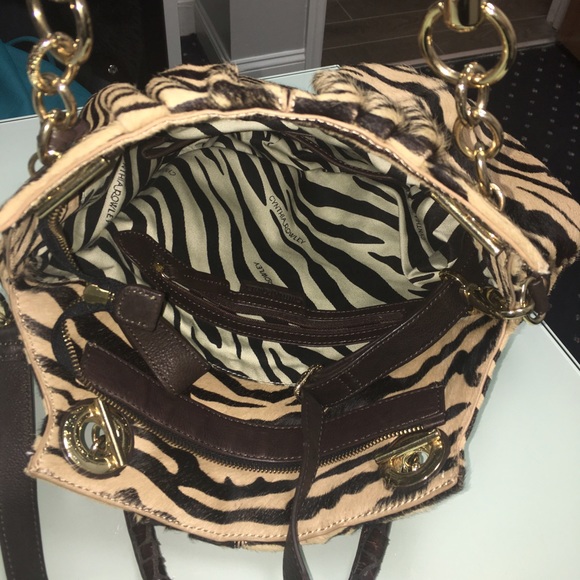Authentic Cynthia Rowley zebra pony hair purse. - Picture 4 of 4