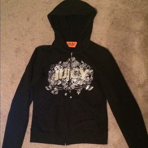 Juicy Couture cotton zip up hoodie sweatshirt