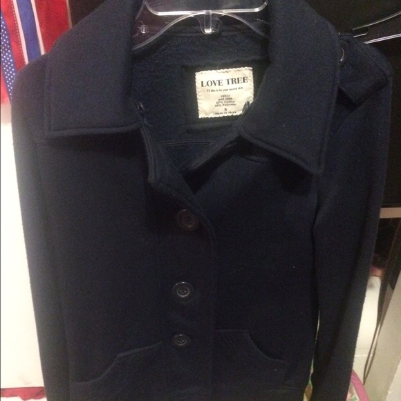 Blue Cotton Overcoat small - Picture 2 of 4