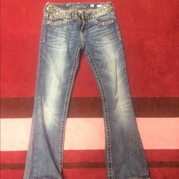 Bedazzled Miss Me Jeans 27 - Picture 1 of 3
