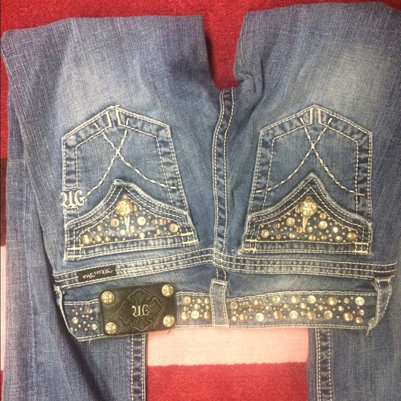 Bedazzled Miss Me Jeans 27 - Picture 3 of 3
