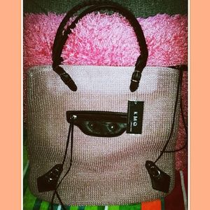 Beach / Pool Tote - Pink Mauve w/ tassels!