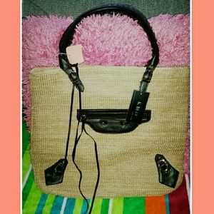 Beach / Pool Tote - Tan w/ tassels!