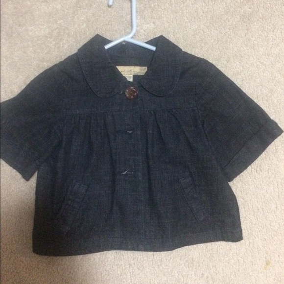 Denim half Cardigan - Picture 1 of 2