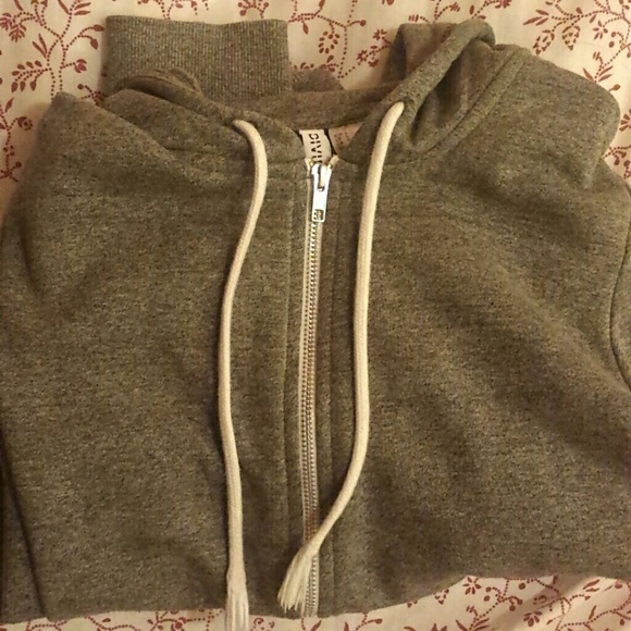 H&M gray zip-up hoodie
