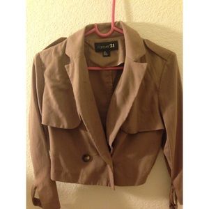 Crop Tan Blazer