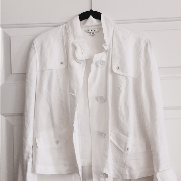 CAbi Topside Topper Linen Jacket