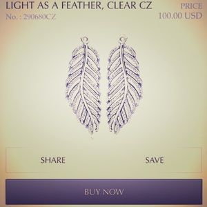Brand new Pandora Feather earrings.