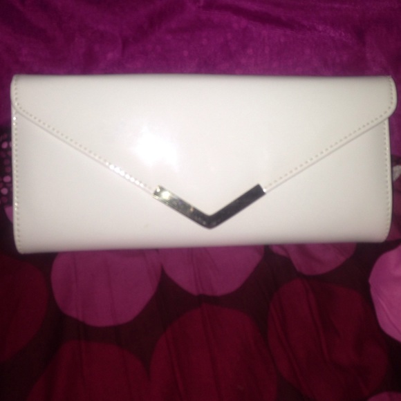 All white clutch