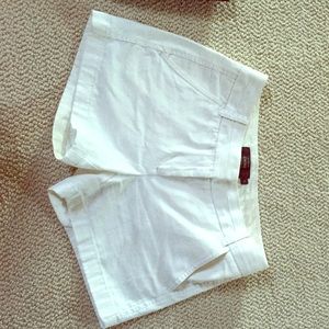 J. Crew size 0 4" white chino shorts