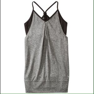 workout tank w. built in bralette