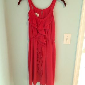PRICE DROP!  Suzi Chin Cherry Red ruffled dress.