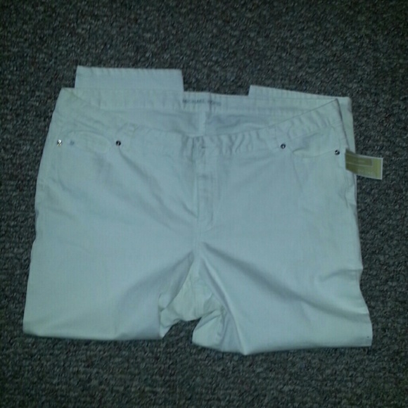 Nwt michael kors white skinny leg stretch jeans