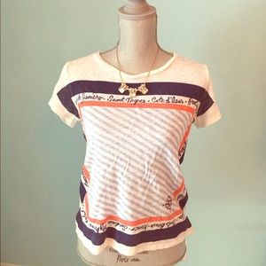 J. Crew Bandana T Shirt