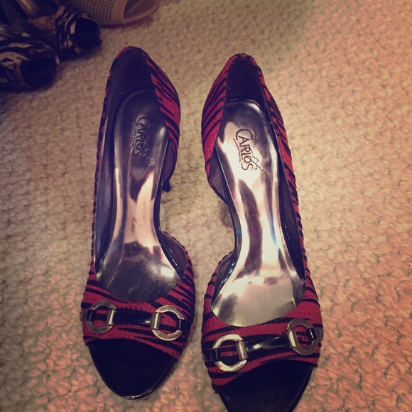 Cute open toe pumps