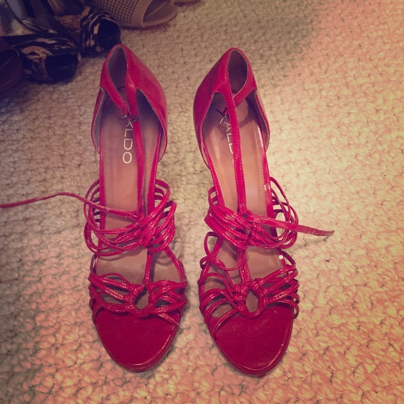 Strappy heels